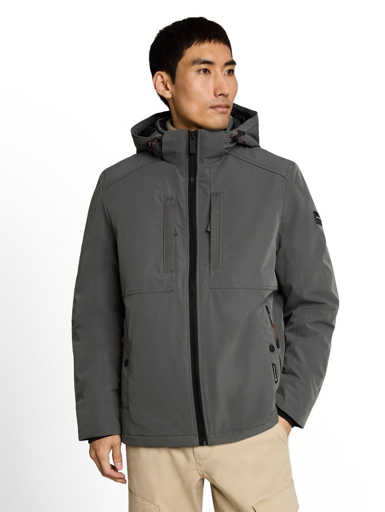 Funktionsjacke mit abnehmbarer Kapuze