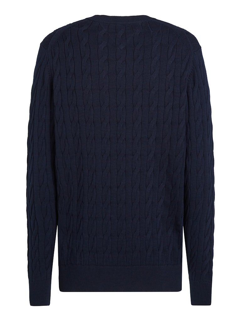 CLASSIC COTTON CABLE CREW NECK