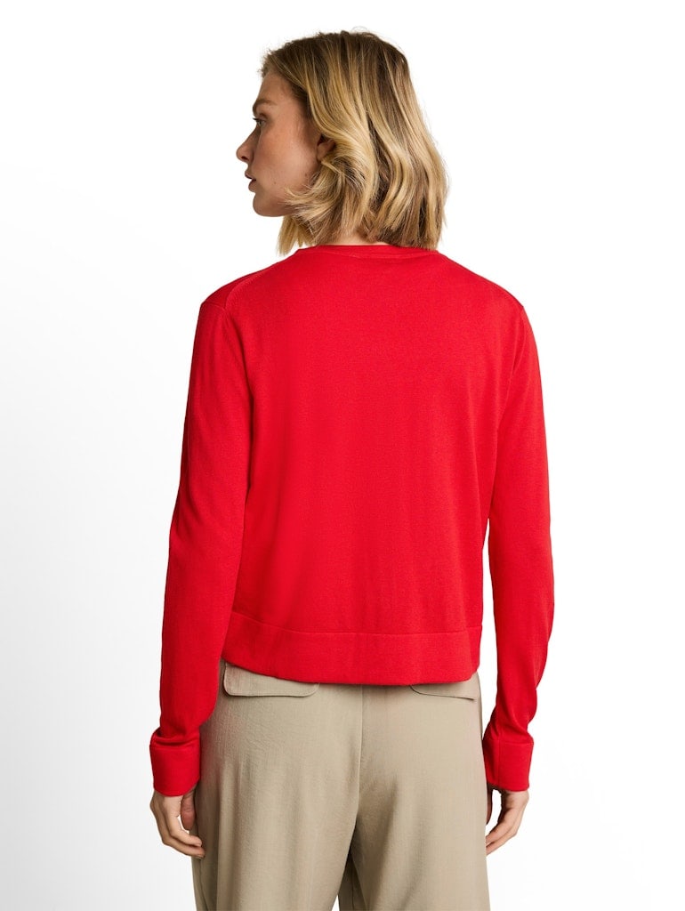 Cardigan mit Seidenanteil