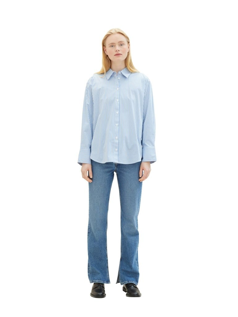 Loose Fit Hemd mit Streifen