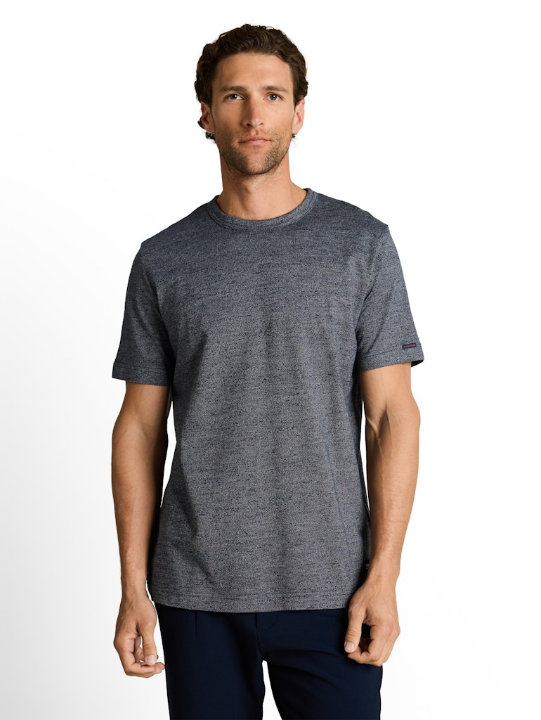 T-Shirt in Melange-Optik