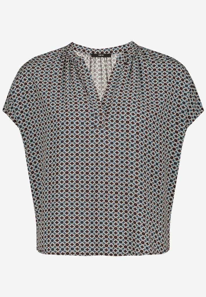 Blusenshirt mit grafischem Muster