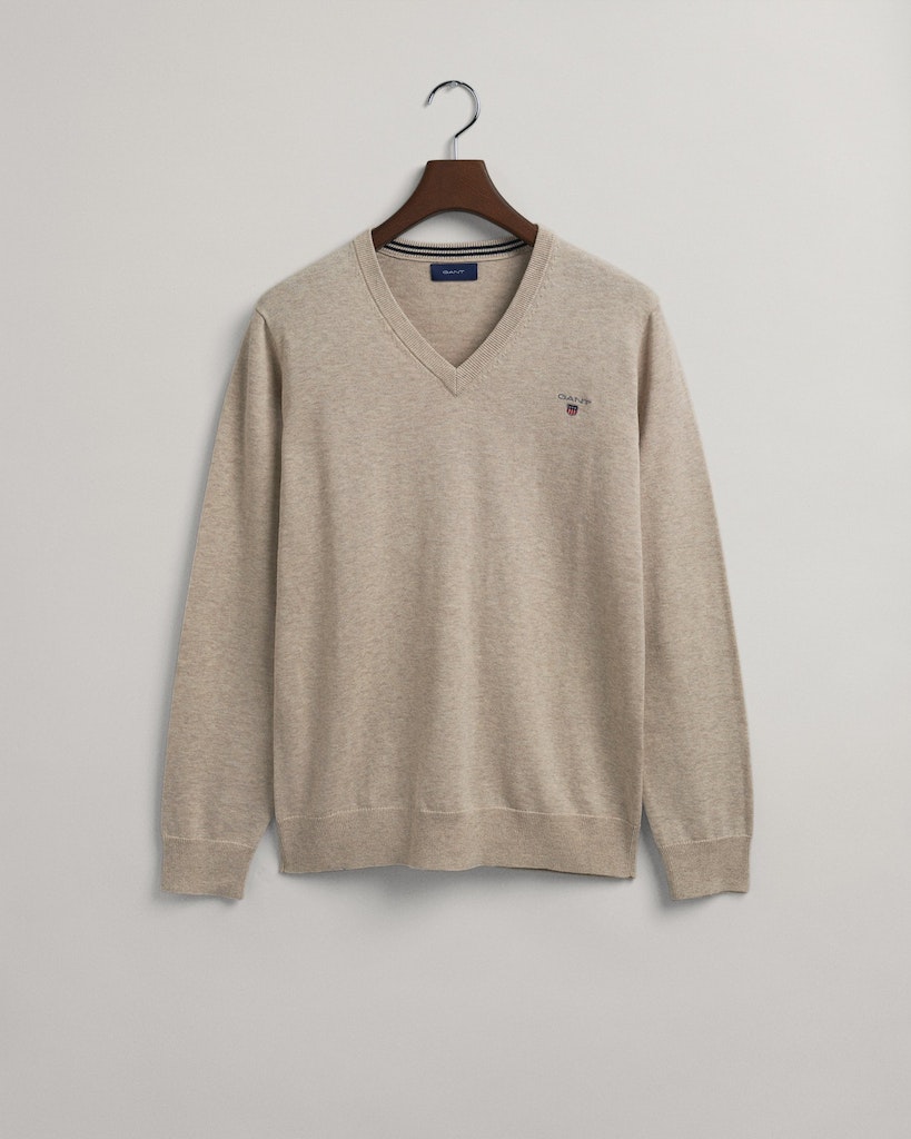 Classic V-Neck Pullover aus Baumwolle
