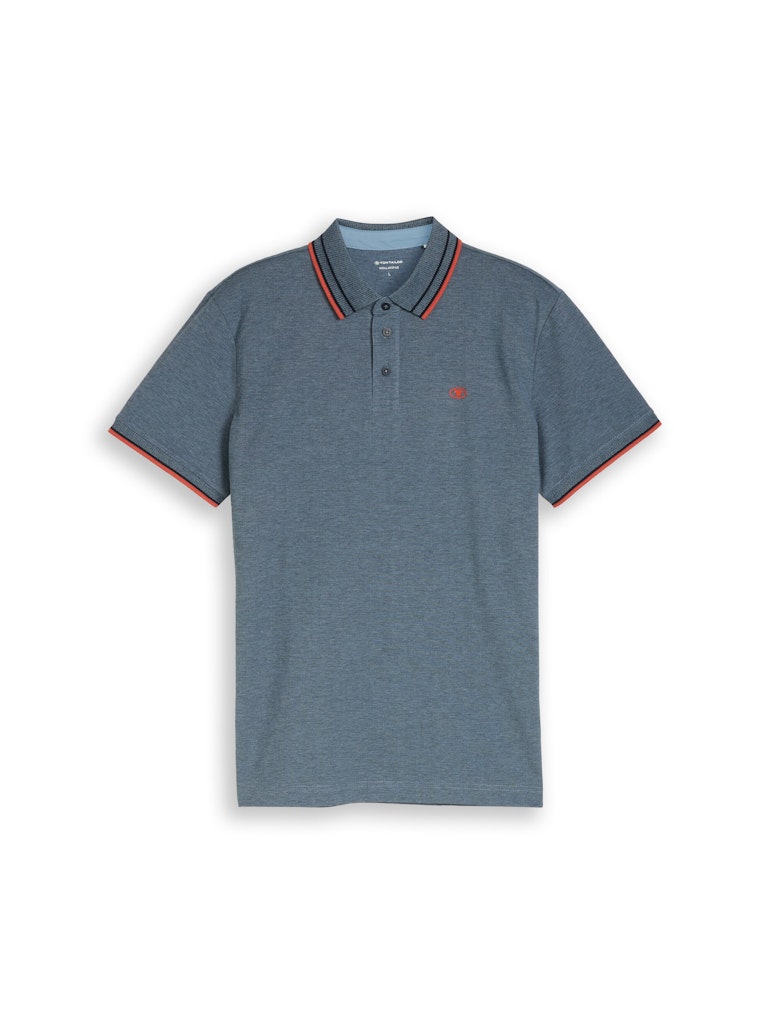 Piqué Poloshirt mit Logo-Print