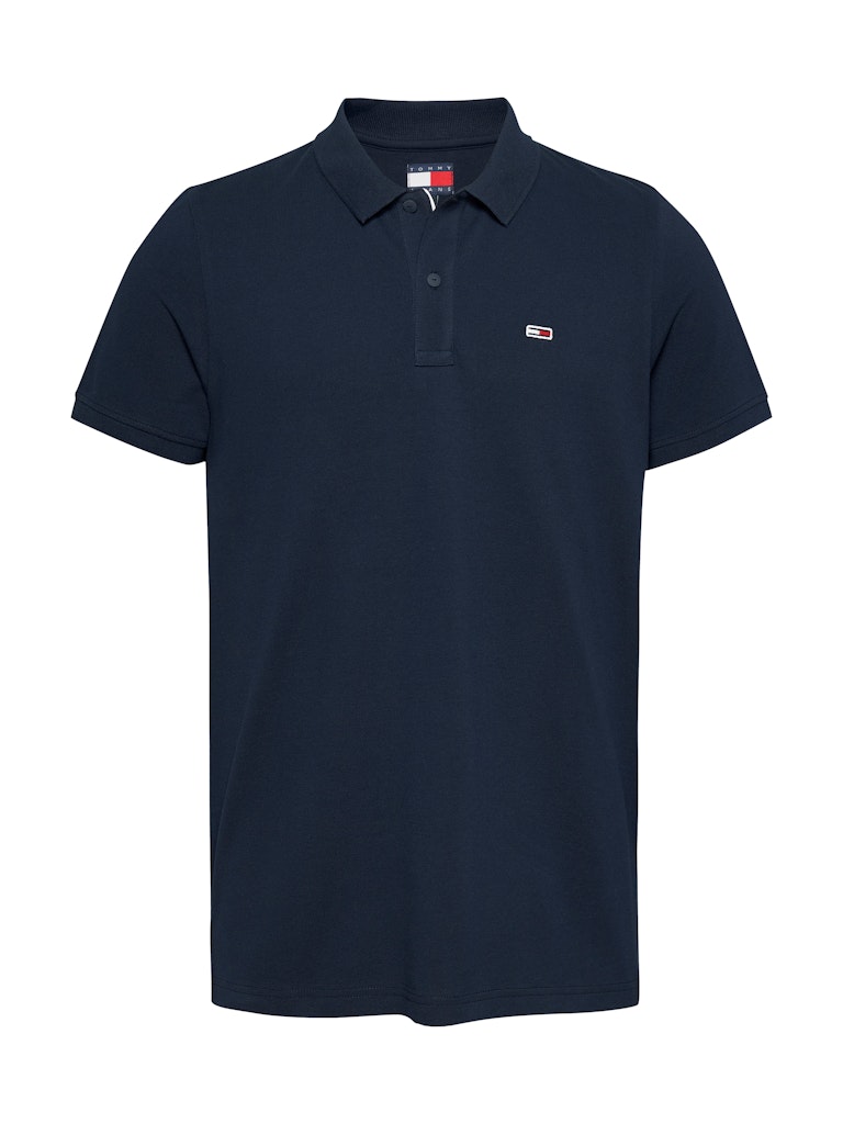 Tommy Flag Slim Fit Pique Polo Shirt