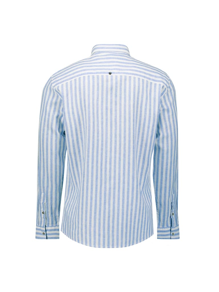 Shirt Vertical Big Stripe With Linen
