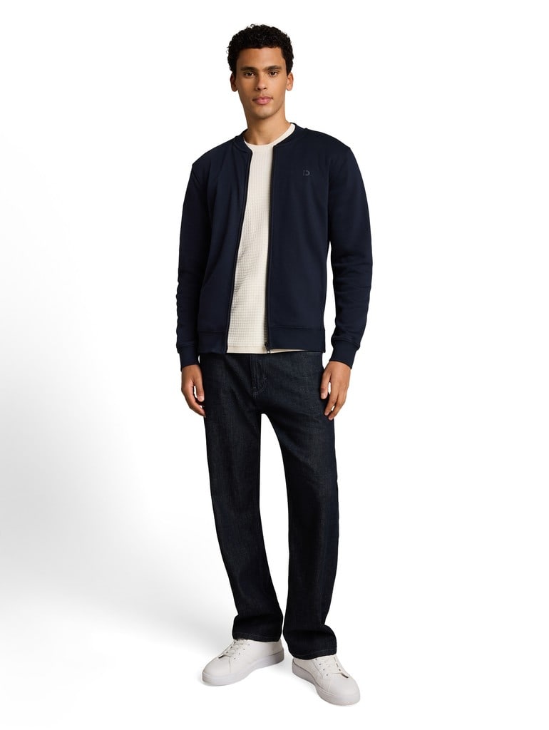 Sweatjacke mit Bomberkragen