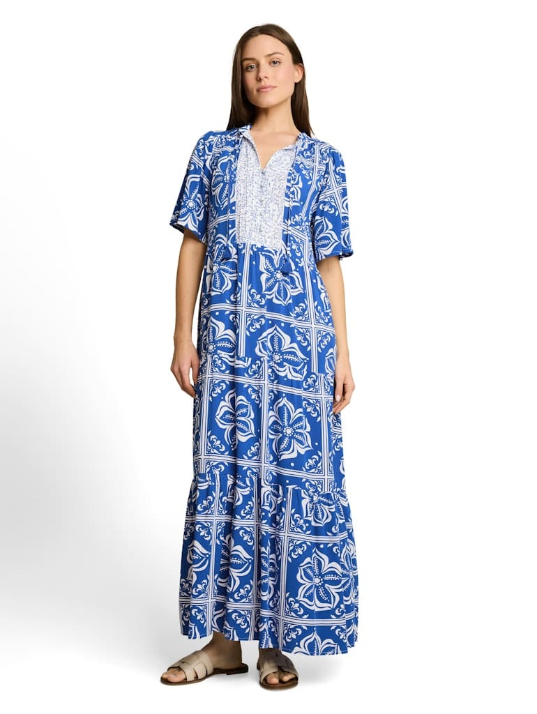 Loose Fit Maxi-Kleid mit Muster