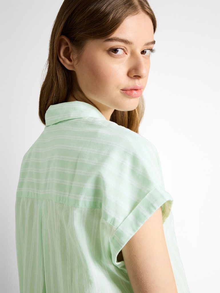 Bluse mit Streifenmuster