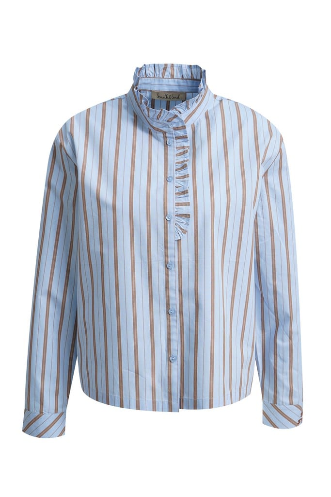 Striped Ruffle Blouse