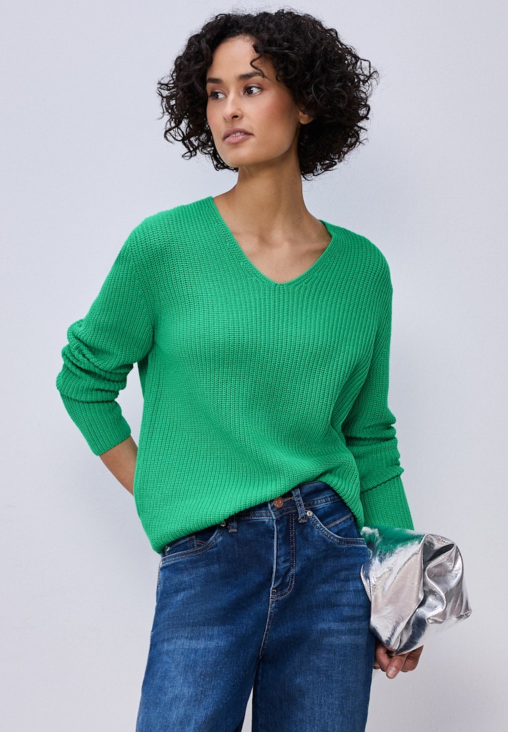 Pullover in Unifarbe