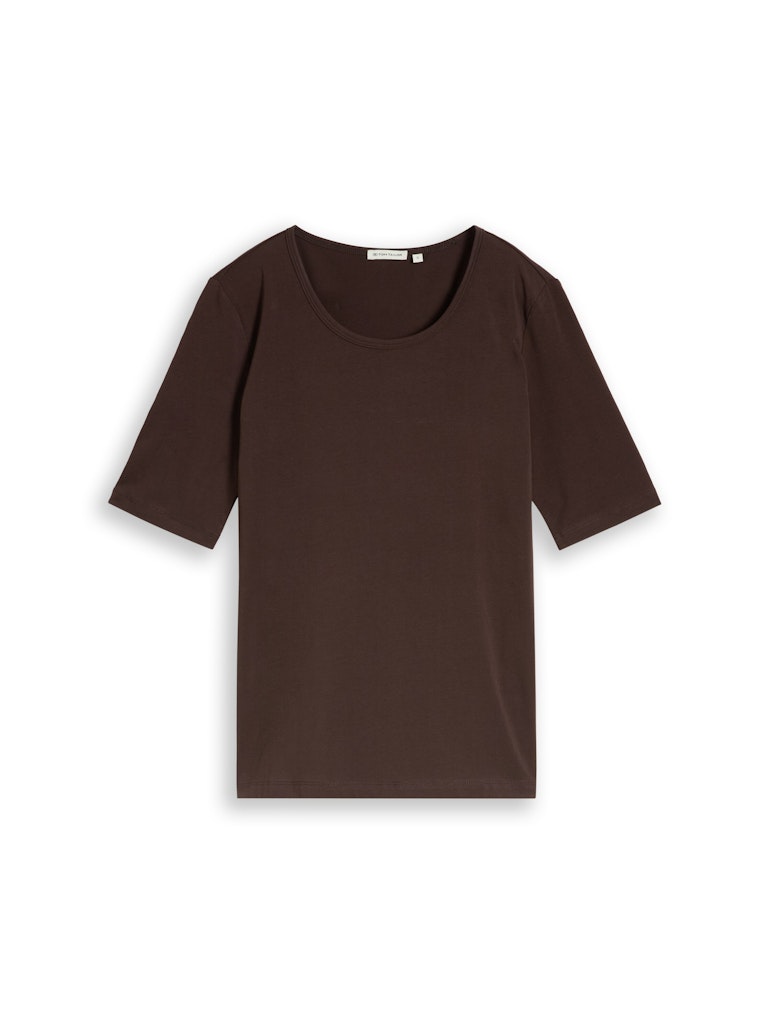 Basic T-Shirt mit Rundhalsausschnitt