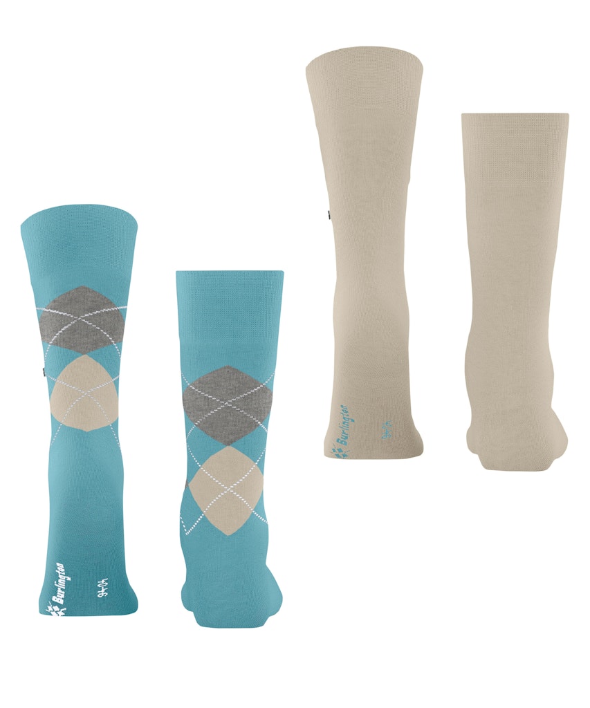 Burlington Everyday Argyle Mix 2-Pack Herren