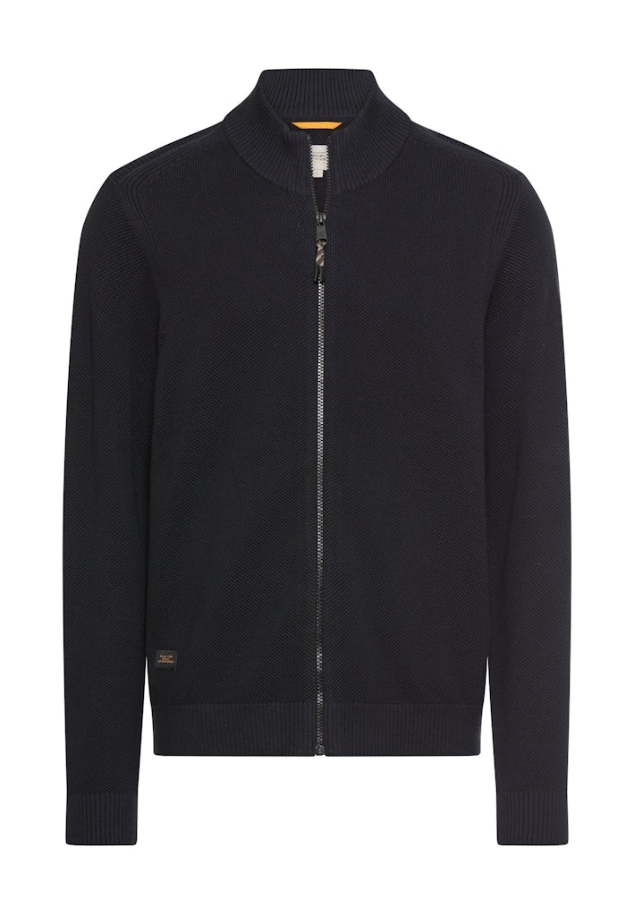 Strickjacke mit Stehkragen