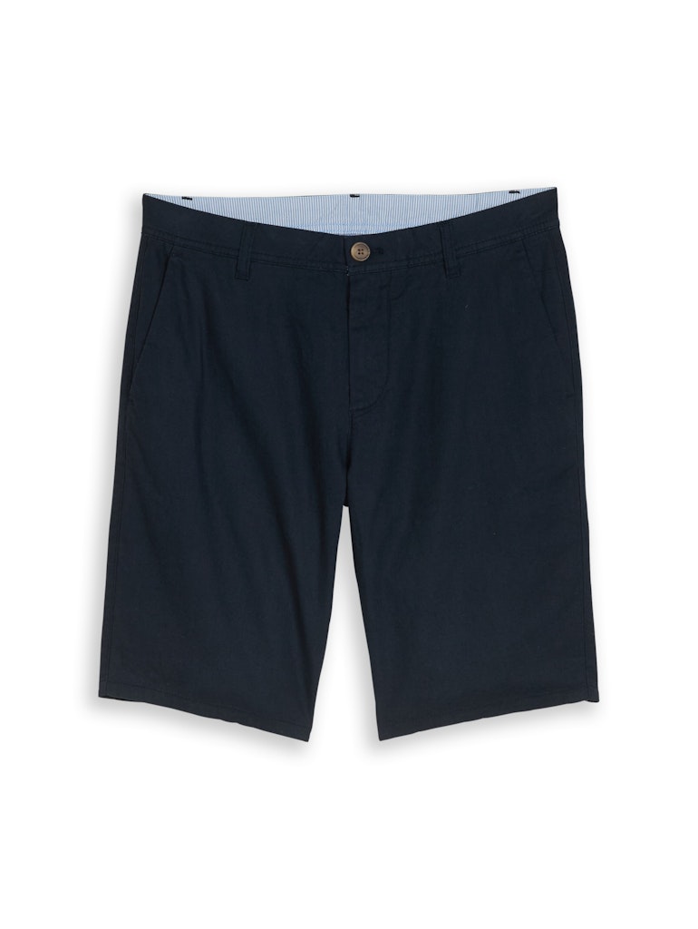 TTREGULAR Chino Shorts mit Leinenanteil