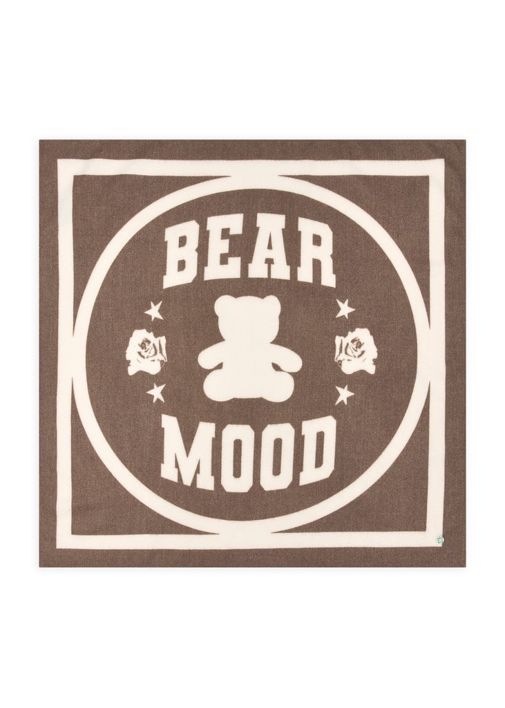 Kaschmirweiches Tuch (3er-Pack) mit Teddy-Motiv und BEAR MOOD-Schriftzug