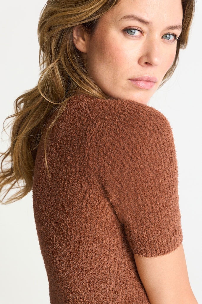 Structured towelling short sleeve