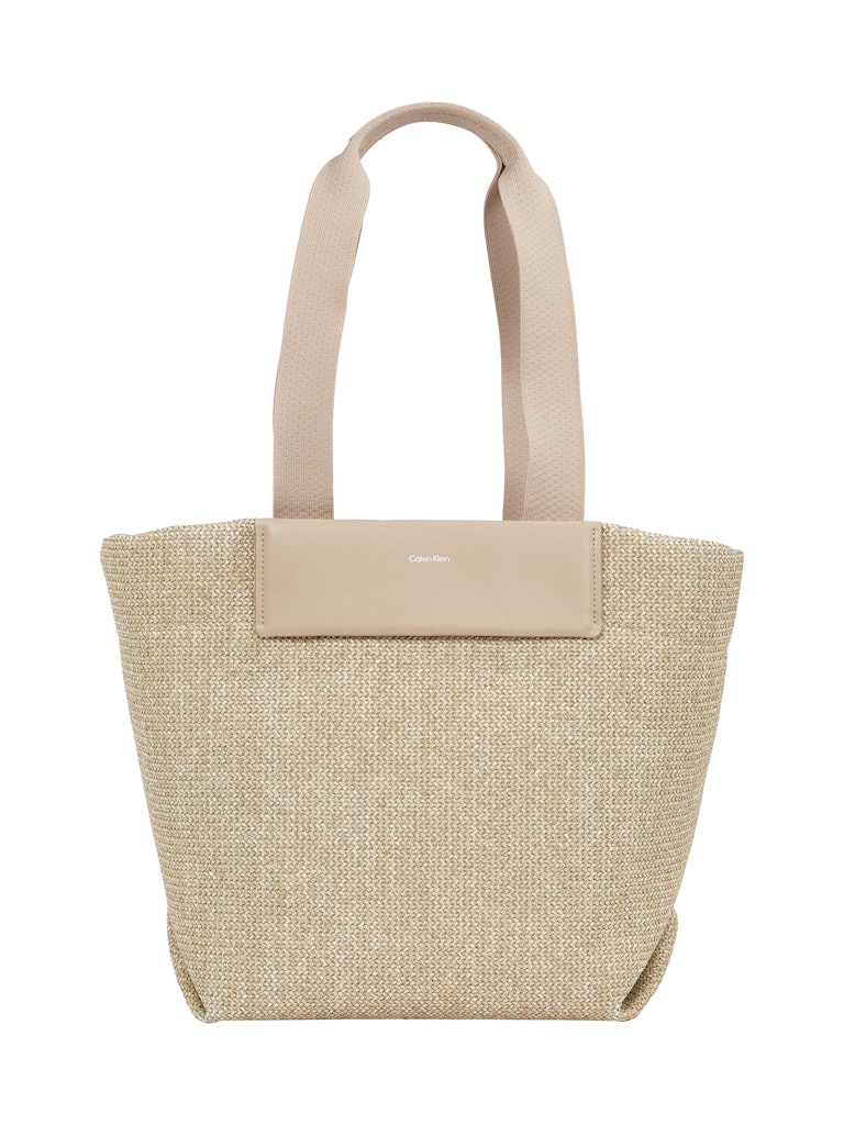 CK RAFFIA MEDIUM SHOPPER