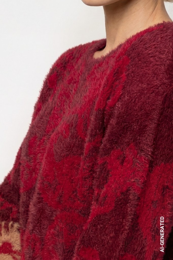 Strickpullover mit Paisley-Muster