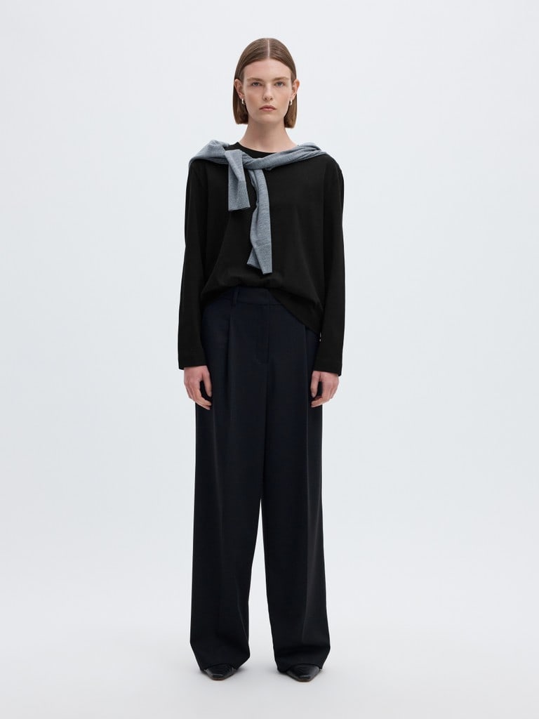 SLWESSENTIAL LS BOXY TEE NOOS