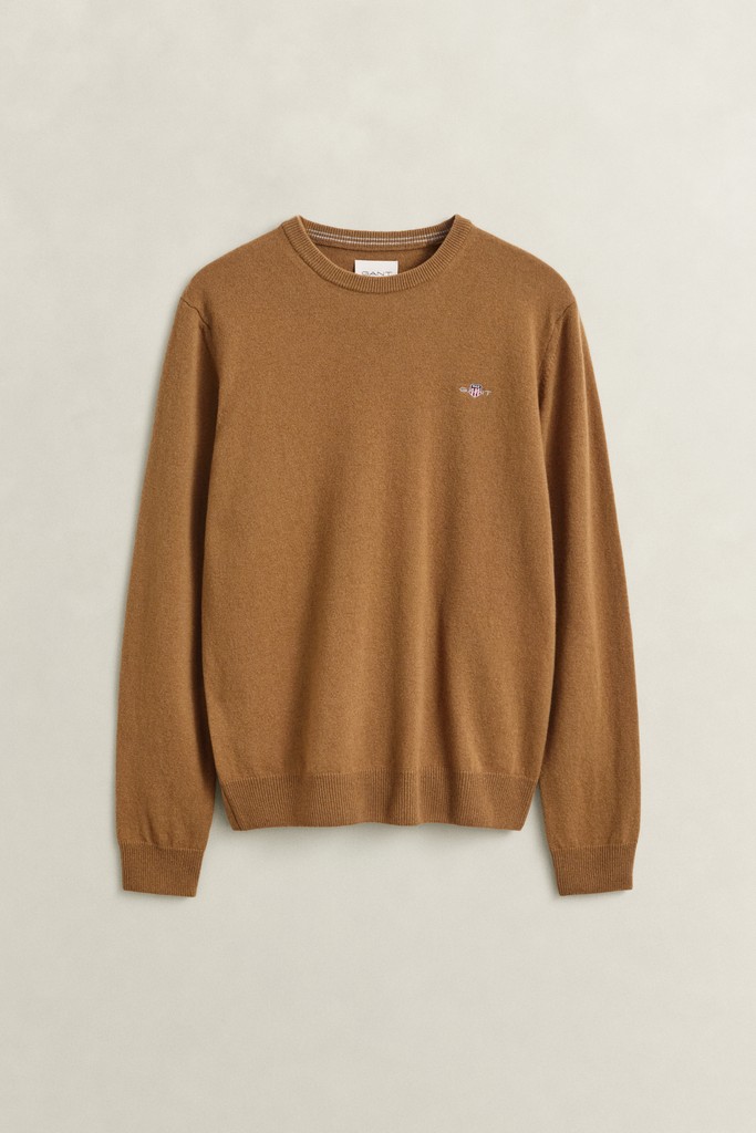 Rundhalspullover aus Lambswool