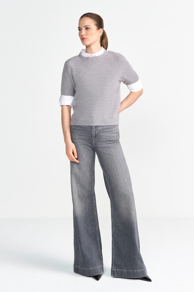 Marlene Sustainable Cotton Light Grey Denim