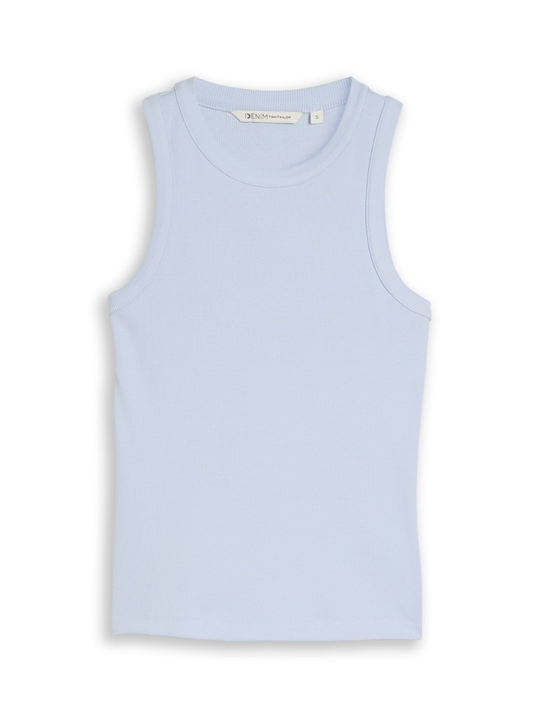 Slim Fit Top mit Rippstruktur