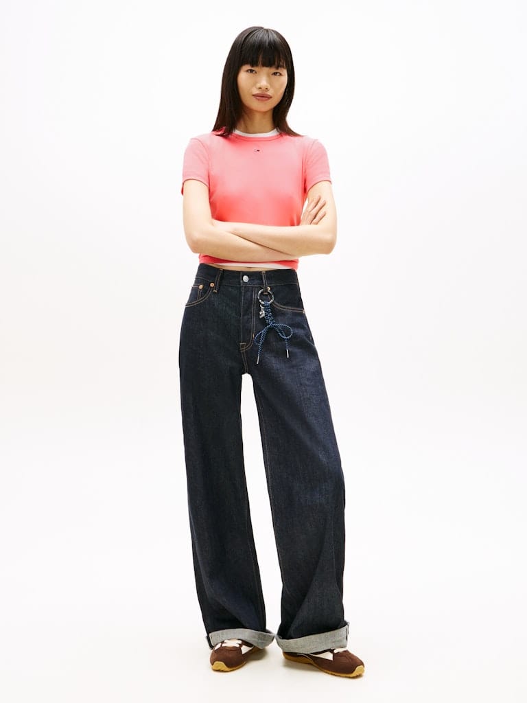 Ribbed Slim Crew Neck T-shirt