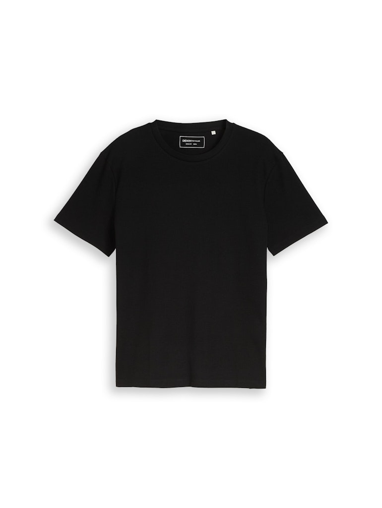 T-Shirt mit Waffelstruktur