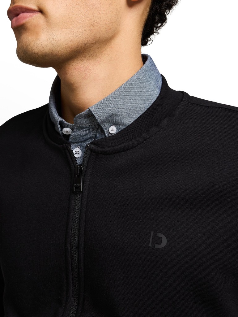 Sweatjacke mit Bomberkragen