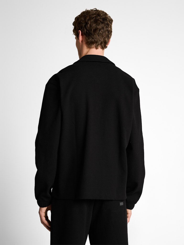 Relaxed Fit Overshirt mit Waffelstruktur