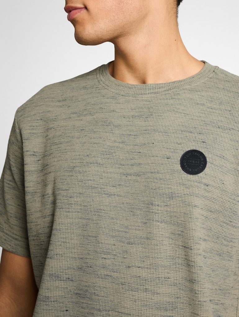 T-Shirt mit Waffelstruktur