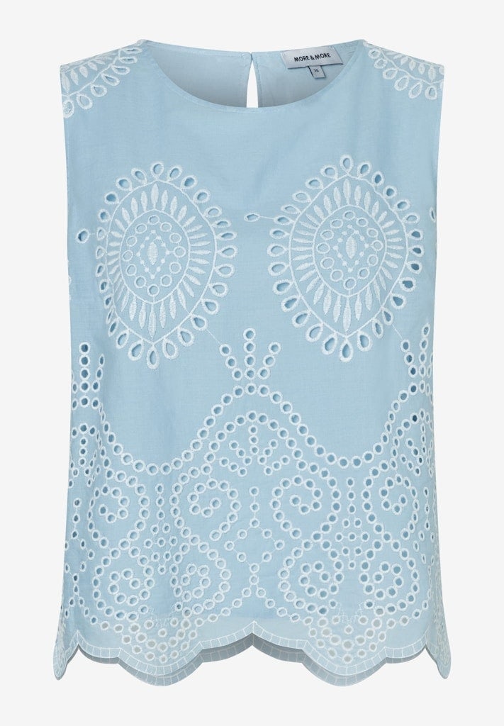Blusentop mit Lockstickerei