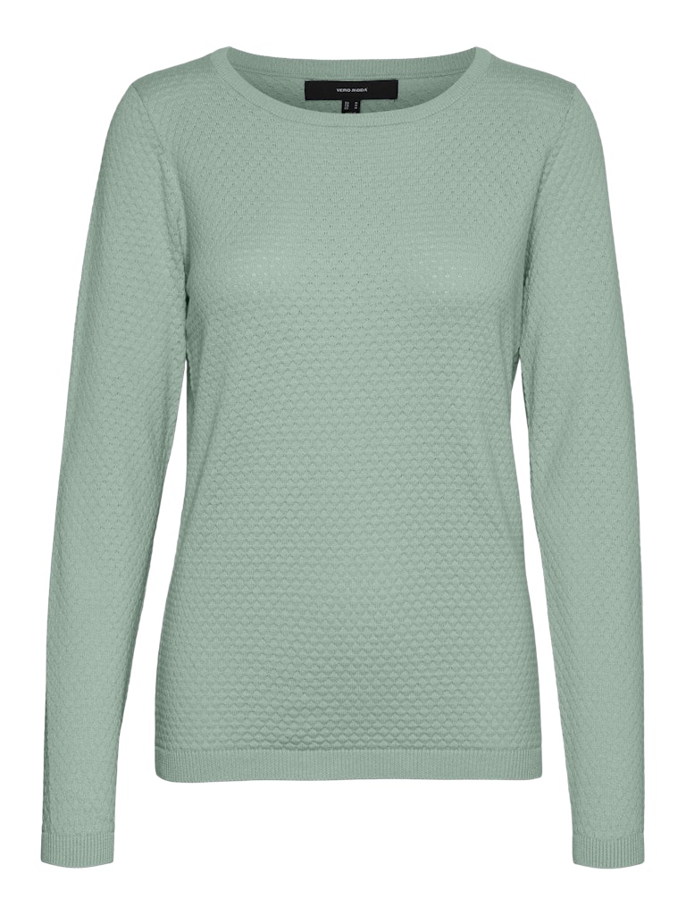 VMCARE STRUCTURE LS O-NECK BLOU NOOS