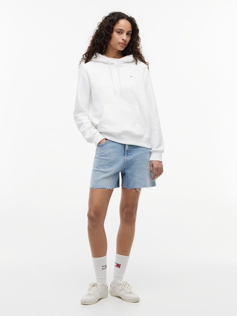 Flag Embroidery Brushed Fleece Hoody