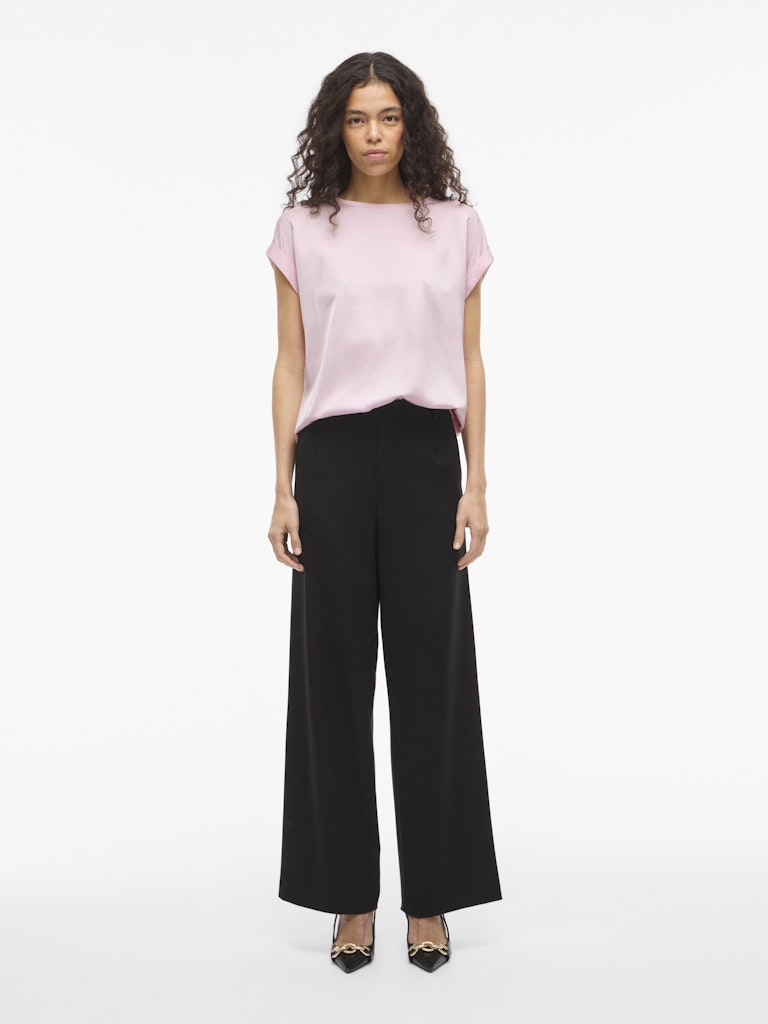 VIELLETTE S/S SATIN TOP - NOOS