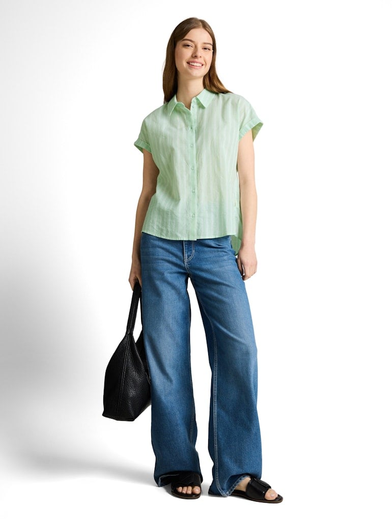 Bluse mit Streifenmuster