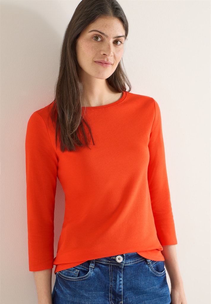 Basic Shirt in Unifarbe