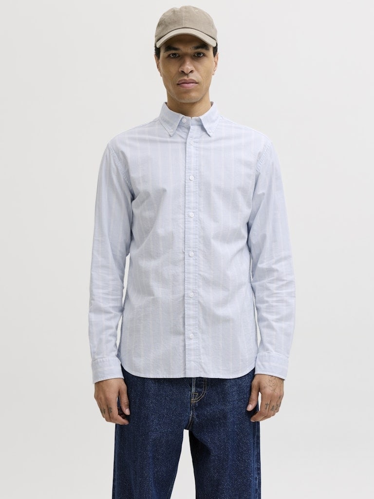 JJEHARVEY OXFORD L/S SHIRT NOOS