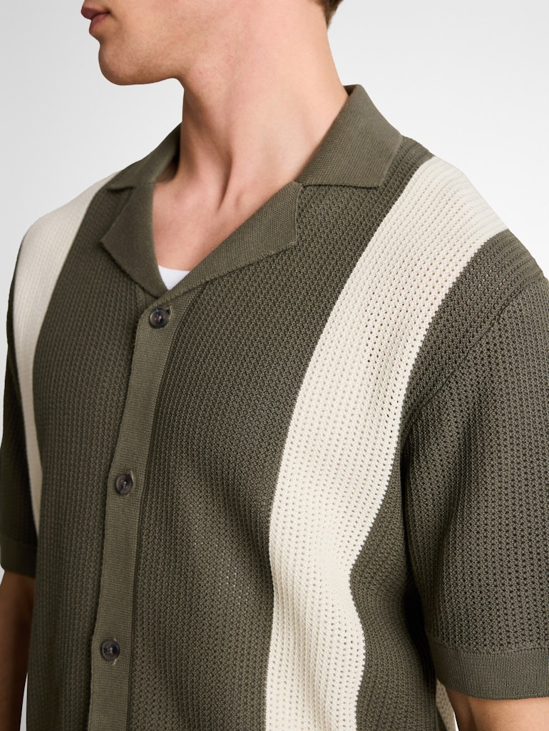 Strickjacke mit Kragen