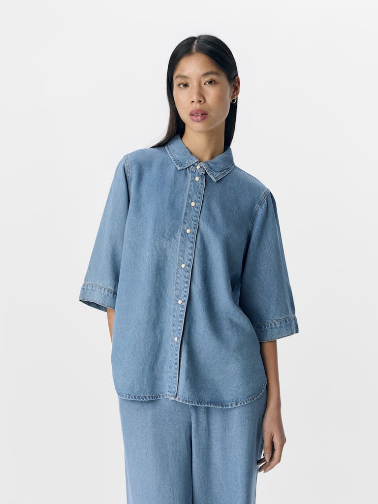 OBJFRAME 2/4 RE DENIM TOP NOOS