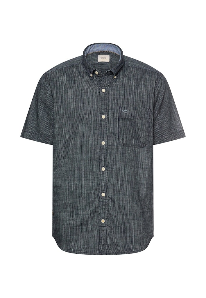 Kurzarmhemd mit Kontrastdetails