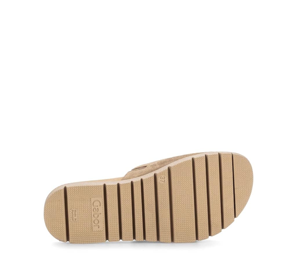 Pantoletten Rauleder braun