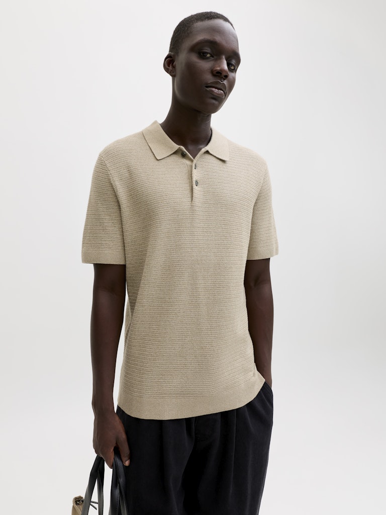 JPRBLURILEY KNIT POLO SS SN