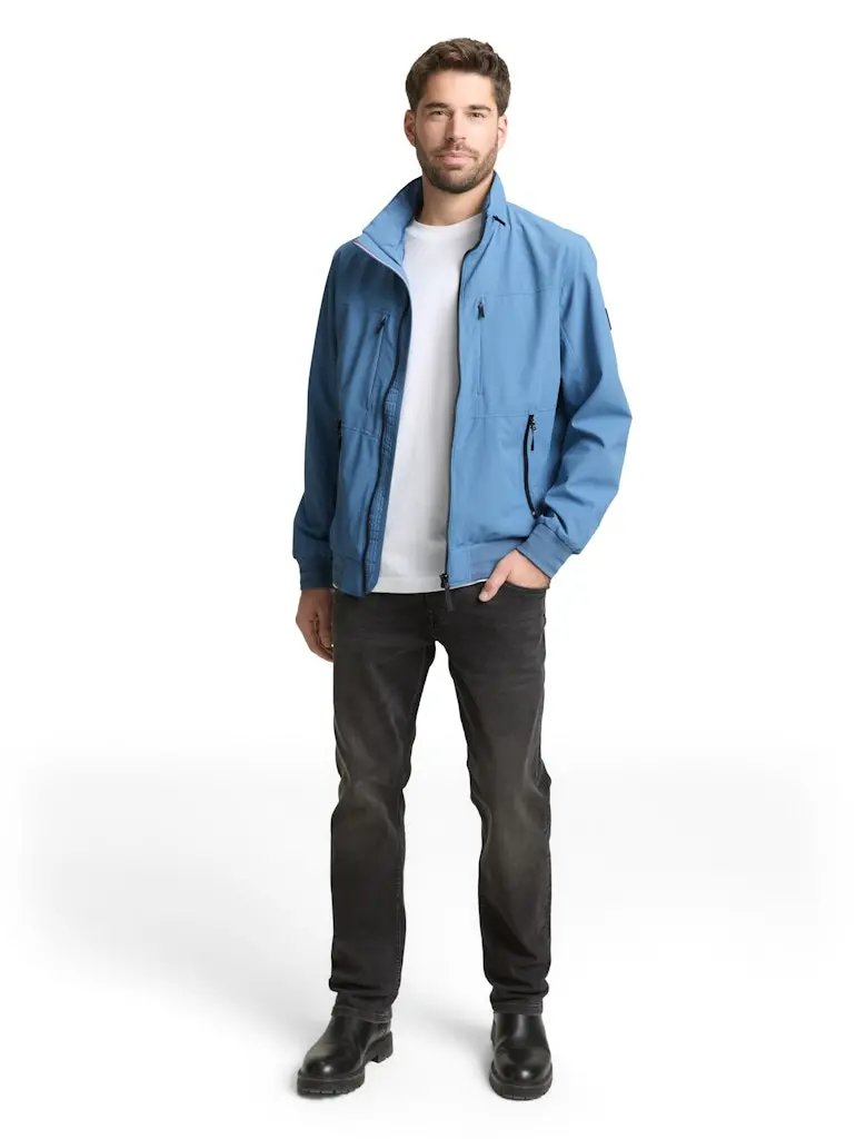 Blouson Jacke mit verstaubarer Kapuze
