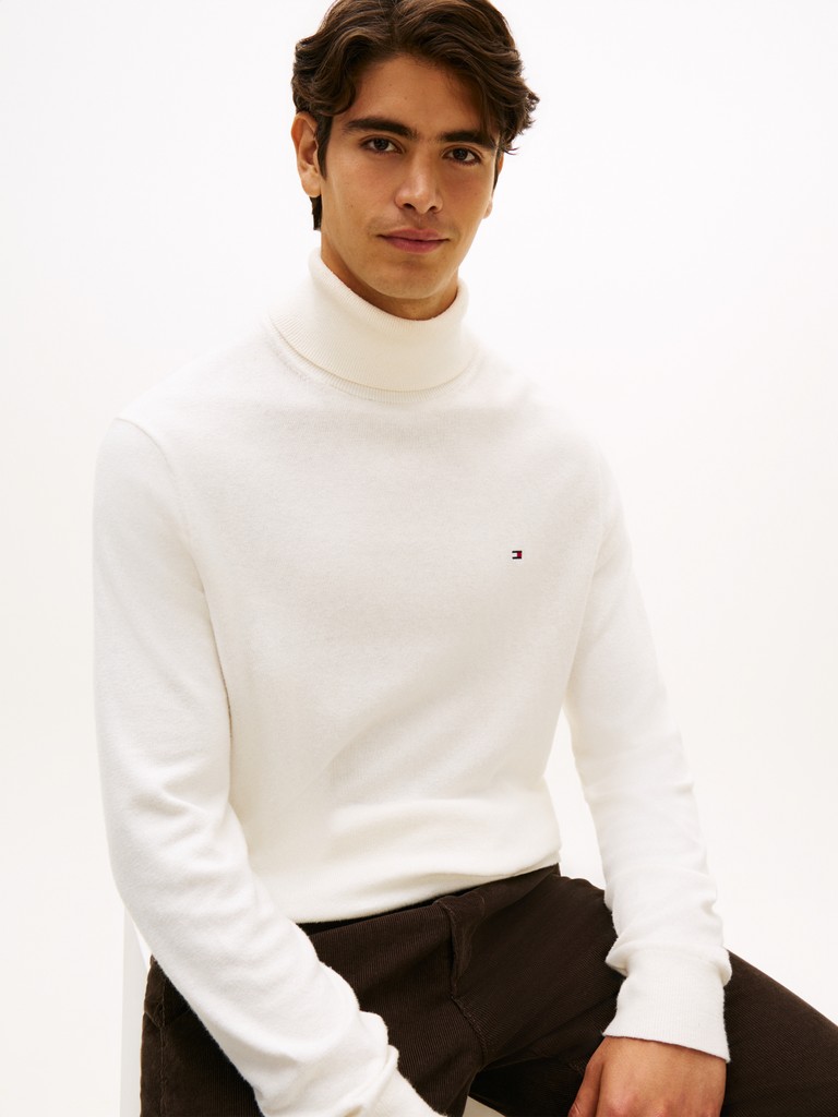PIMA ORG CTN CASHMERE ROLL NECK