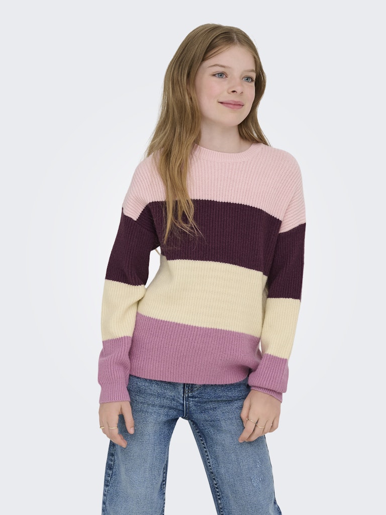 KOGSANDY L/S STRIPE PULLOVER KNT NOOS