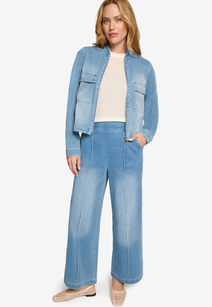 Jeansjacke mit Reißverschluss