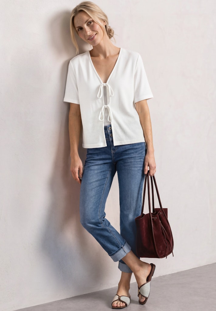 Straight Leg Jeans im Casual Fit mit Turn-Up