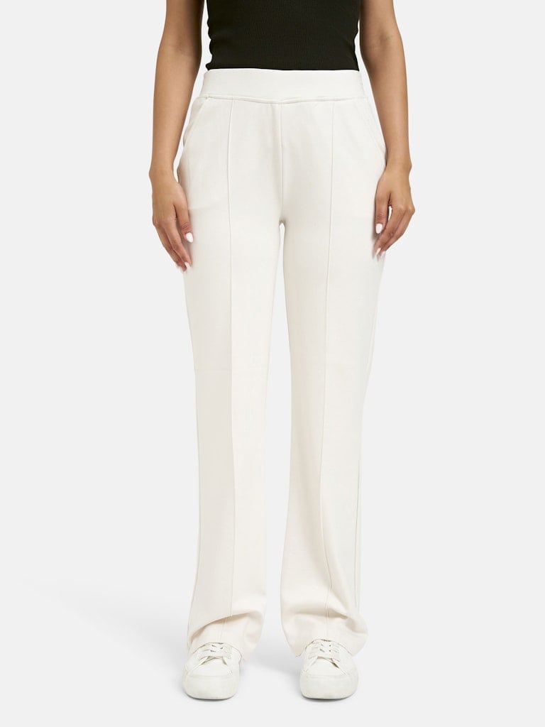 wideleg pants with elastic at back waist and french pockets